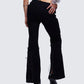 Genoveva Black Denim Lace Up Jeans
