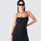 Georgie Black Rib Maxi Dress