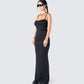 Georgie Black Rib Maxi Dress
