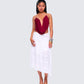 Ginger Burgundy Backless Cowl Top