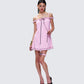 Giselda Pink Babydoll Mini Dress