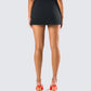 Gloria Black Crepe Mini Skort