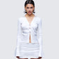 Grace White Satin Shirt