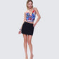 Gretchen Collage Print Cowl Top