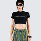 Gwendolyn Black Jersey Graphic Top model front