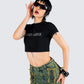 Gwendolyn Black Jersey Graphic Top