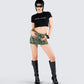 Gwendolyn Black Jersey Graphic Top