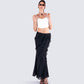 Sissy Black Ruffle Maxi Skirt