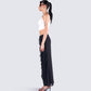 Sissy Black Ruffle Maxi Skirt