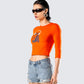 Hadleigh Orange Graphic Tee