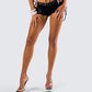 Halsey Black Lace Side Tie Short