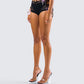 Halsey Black Lace Side Tie Short