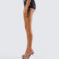 Halsey Black Lace Side Tie Short