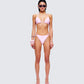 Halsey Pink Bikini Set model front