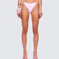 Halsey Pink Cheeky Bikini Bottom model front