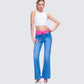Hara Blue Low Rise Foldover Jean