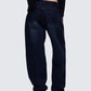 Haylie Blue Denim Baggy Pant