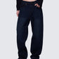 Haylie Blue Denim Baggy Pant