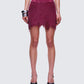 Hebe Washed Frayed Hem Mini Skirt model front