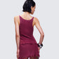 Hebe Washed Frayed Hem Tank