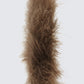 Huntleigh Brown Fur Hoop Earrings