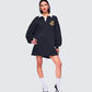 Iden Black Rugby Polo Dress