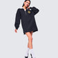 Iden Black Rugby Polo Dress