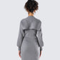 Ilana Grey Rib Shrug Sweater Top