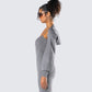 Ilana Grey Rib Shrug Sweater Top