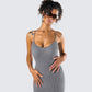 Ilana Grey Rib Sweater Dress