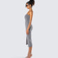 Ilana Grey Rib Sweater Dress