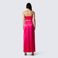 Diana Satin Pleated Maxi Skirt