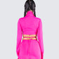 Irene Pink Wrap Top