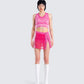 Irie Pink Print Set model front