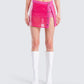 Irie Pink Sequin Mini Skirt model front