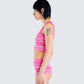 Irie Pink Zig Zag Knit Top
