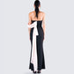 Ishita Black Draped Maxi Dress