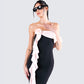 Ishita Black Draped Maxi Dress