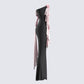 Ishita Black Draped Maxi Dress
