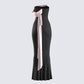 Ishita Black Draped Maxi Dress