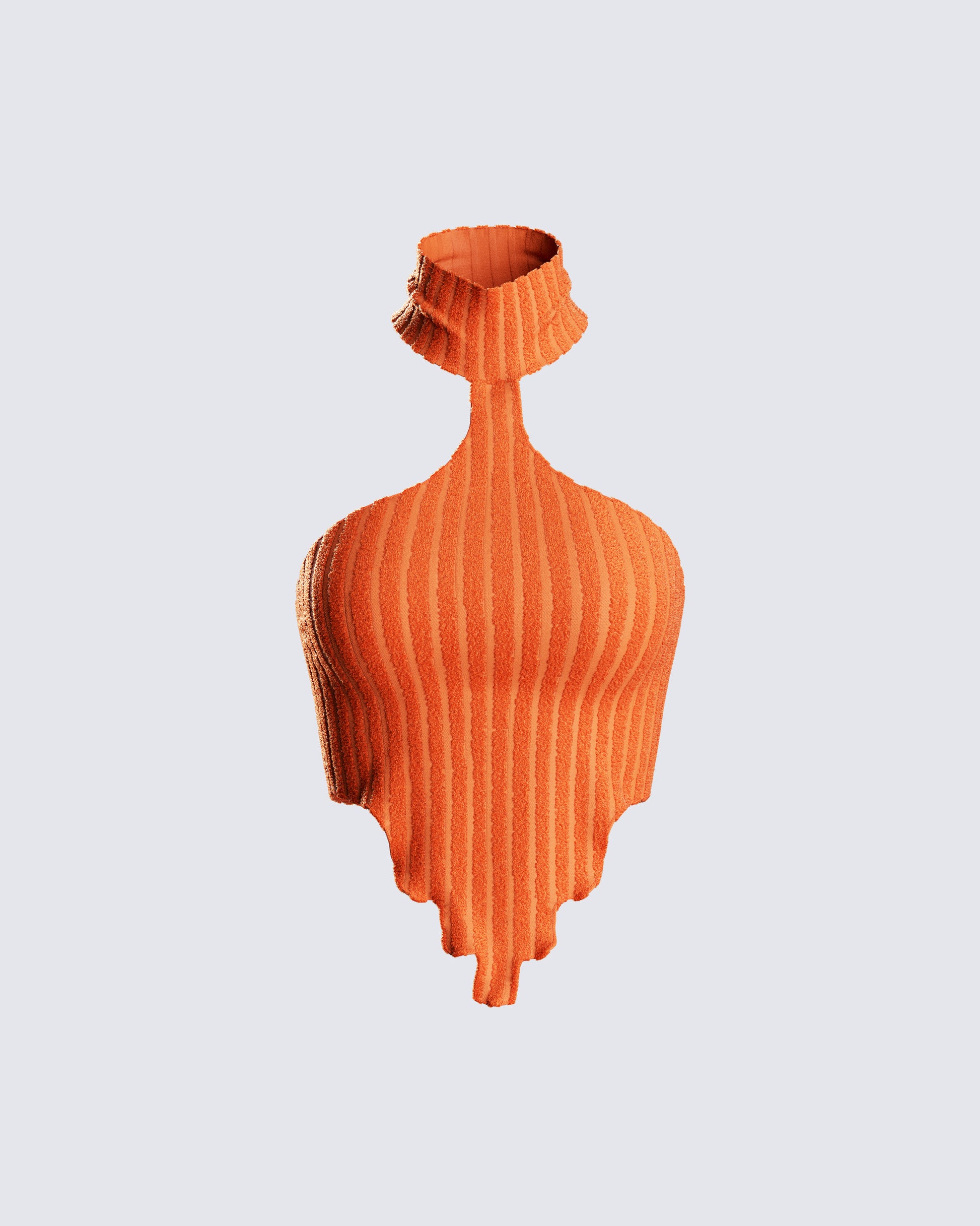 Ivica Rust Rib Knit Top 3d product front