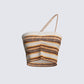 Jade Multi Stripe Sweater Top 3d product front