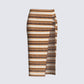 Jade Multi Stripe Sweater Skirt 3d product front