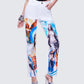 Jadyn Multi Deity Print Twill Pant