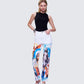 Jadyn Multi Deity Print Twill Pant