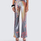 Janet Multi Tiger Shimmer Pant model front