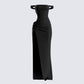 Janine Black Cut Out Maxi Dress 3d product front