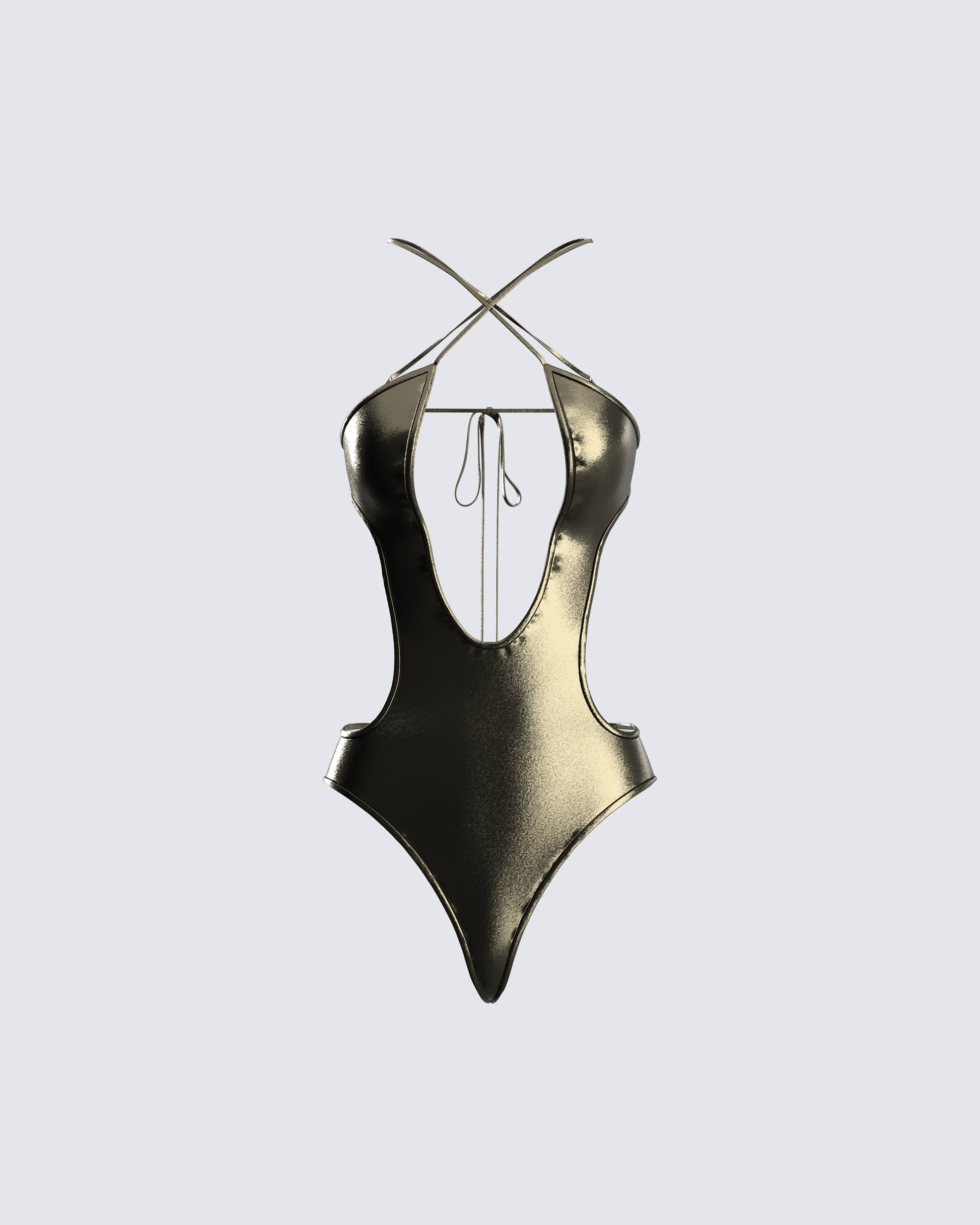 Jarah Metallic Gunmetal One Piece product front