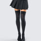 Jarica Black Twill Mini Skirt