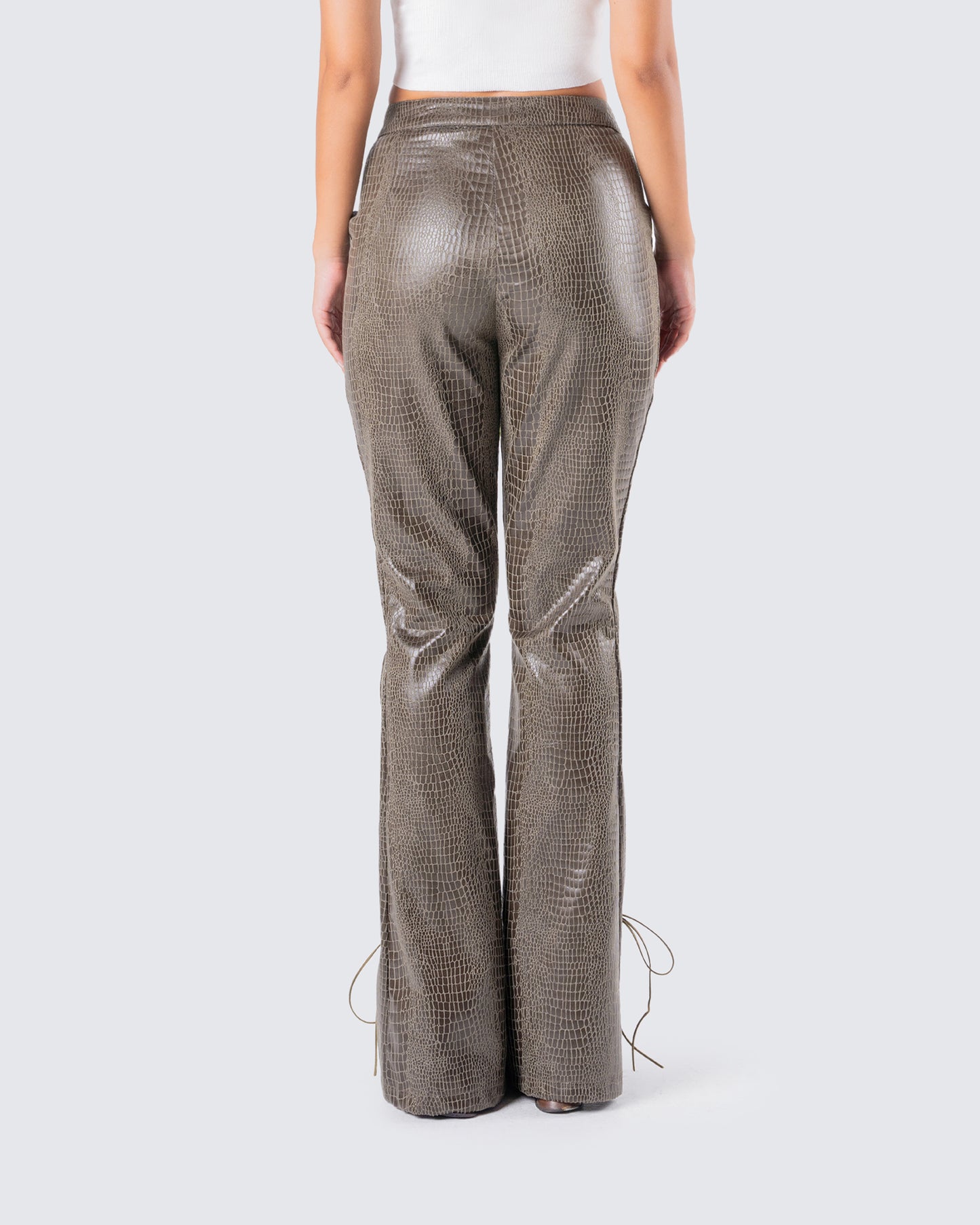 Jax Olive Lace Up Pants